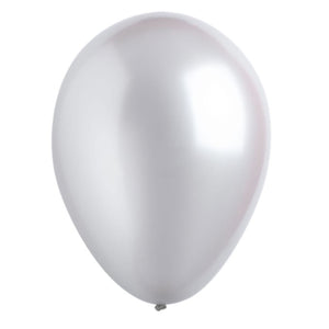 Metallic Silver 30cm Latex Balloons Bulk Pack of 200