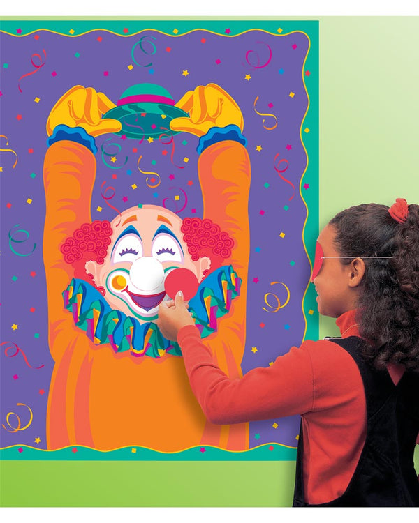 Pin the Nose on the Clown Party Game