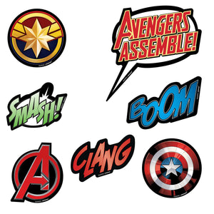 Marvel Avengers Powers Unite Vinyl Cutout Decorations Pack of 14