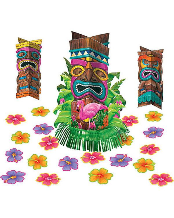 Hawaiian Tiki Table Decorating Kit