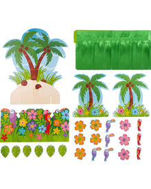 Summer Luau Palm Tree Table Decorating Kit