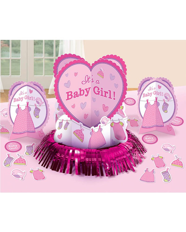Shower With Love Girl Table Decorating Kit