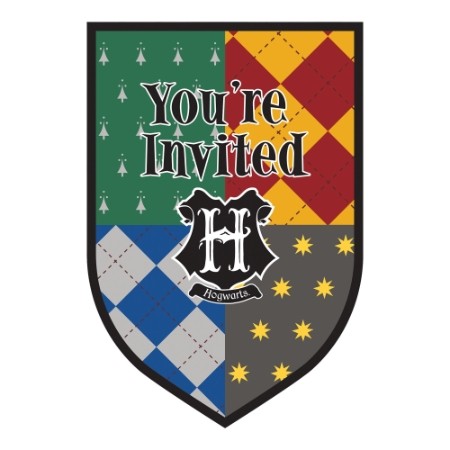 Harry Potter Postcard Invitations Pack of 8
