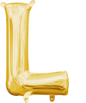 Gold 40cm Letter L Balloon