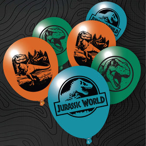 Jurassic Into The Wild 30cm Latex Balloons Pack of 5