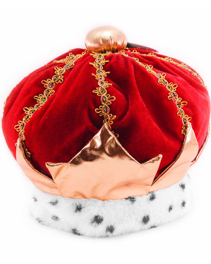 Red Plush King Hat