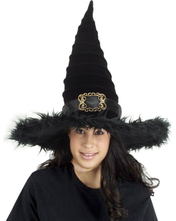 Ridged Witch Plush Hat