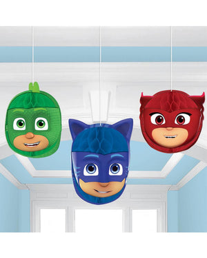 PJ Masks Honeycomb Decorations Pack of 3