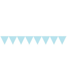 Pastel  Blue Polka Dot Jointed Paper Flag Banner