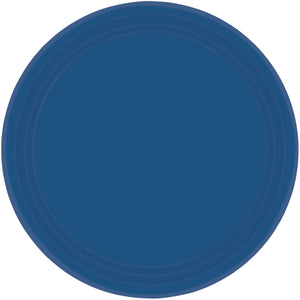 Paper Plates 26cm Round 20CT - Navy Flag Blue Pack of 20