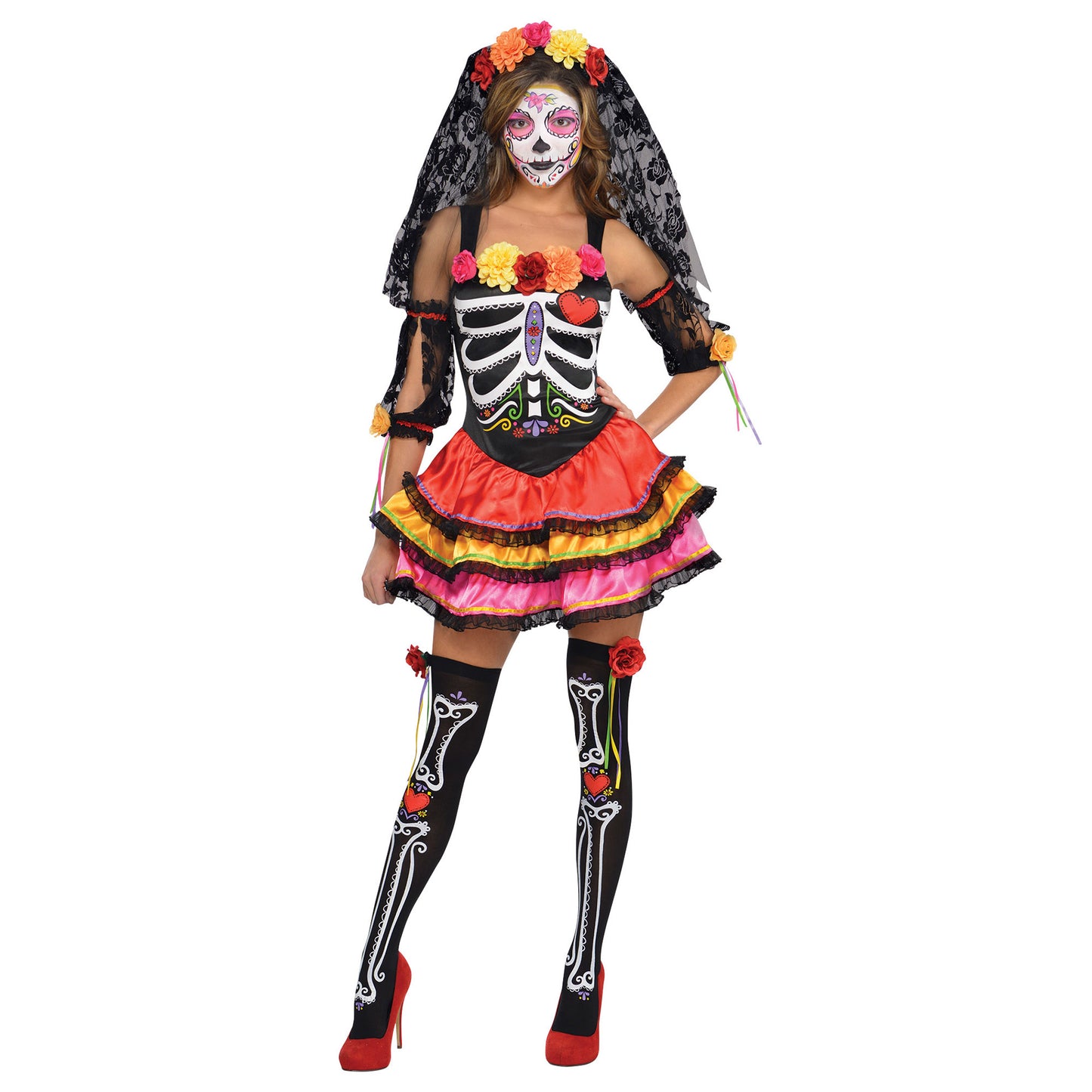 Day of the Dead Senorita Womens Costume Size 16-18
