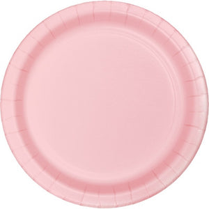 Classic Pink Round Paper Plate 22cm Pack of 24
