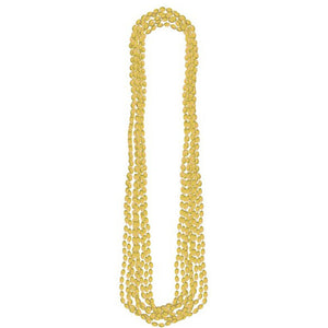 Team Spirit Gold Metallic Necklace Pack of 8