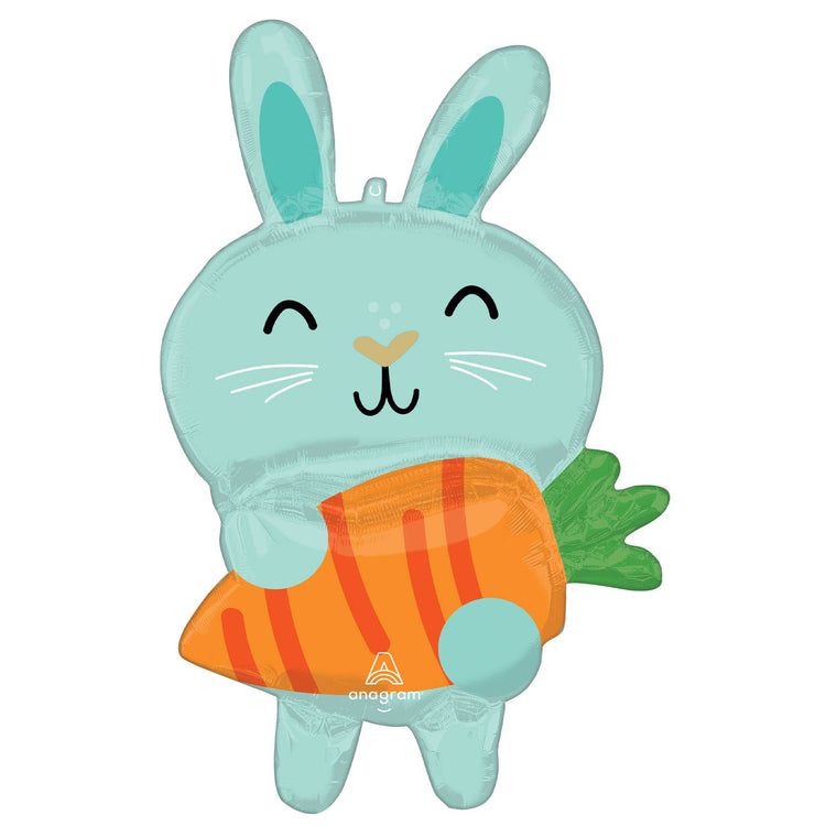 SuperShape XL Minty Bunny & Carrot Balloon