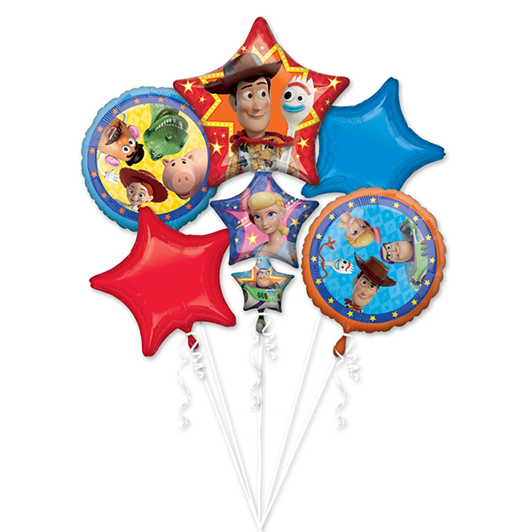 Disney Toy Story 4 Bouquet Foil Balloon Pack of 5