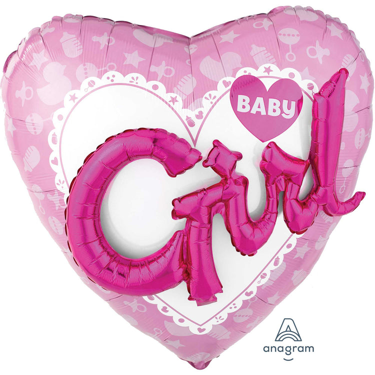 Celebrate a Baby Girl Foil Multi Balloon 91cm