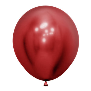 Sempertex 60cm Crystal Reflex Red Latex Balloons 915, 3PK Pack of 3