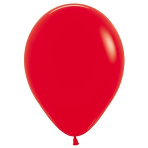 Sempertex 12cm Fashion Red Latex Balloons 015 Pack of 50
