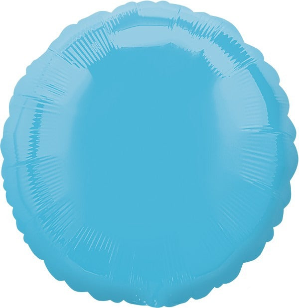 45cm Standard Circle HX Caribbean Blue Balloon