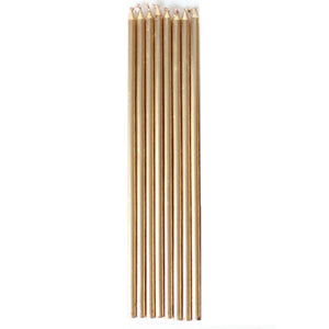 Gold Taper Candles Pack of 10