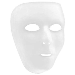 White Full Face Mask