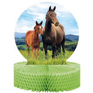 Horse and Pony Centrepiece Honeycomb 30cm x 23cm