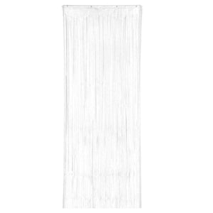 Christmas White Metallic Foil Door Curtain