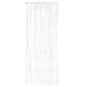White Metallic Foil Door Curtain