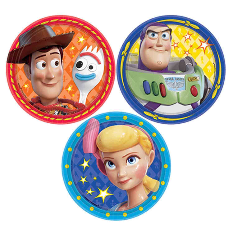 Disney Toy Story 4 17cm Paper Plates Pack of 8