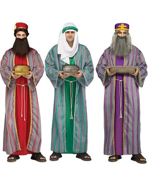3 Wise Men Green Adult Christmas Costume