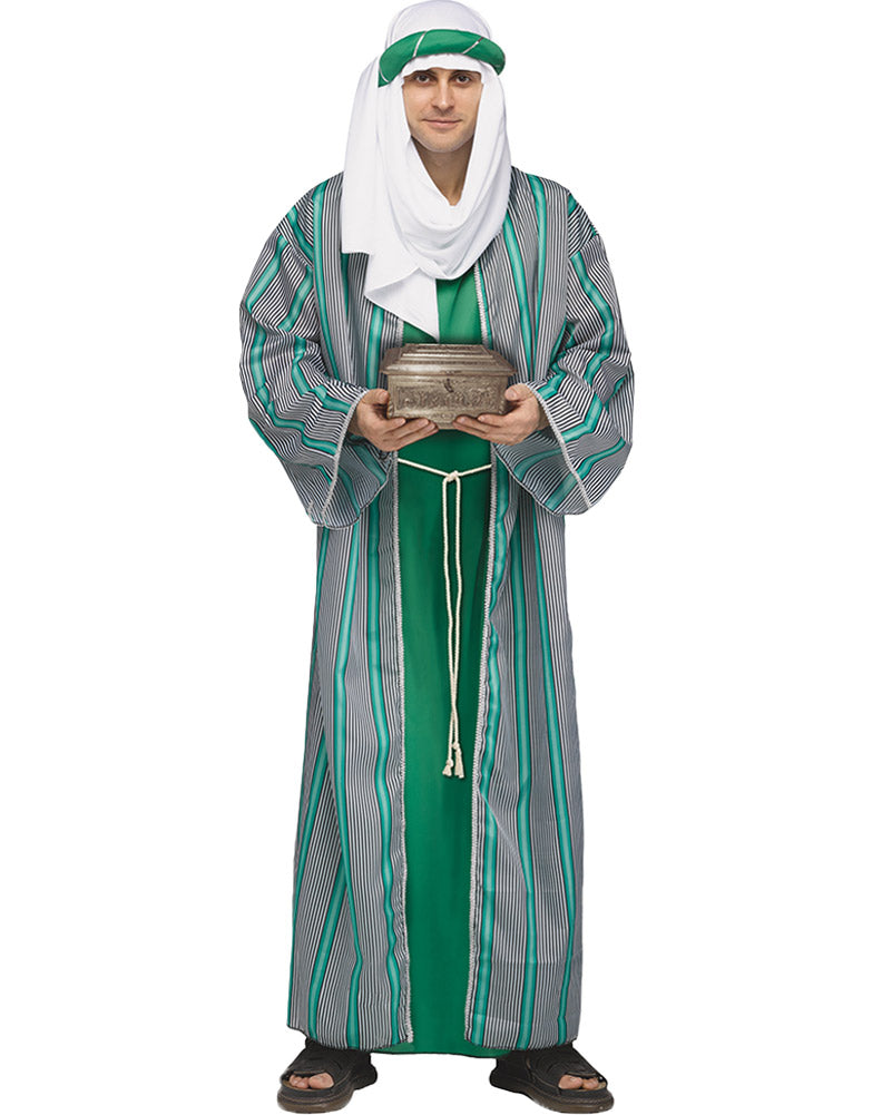 3 Wise Men Green Adult Christmas Costume
