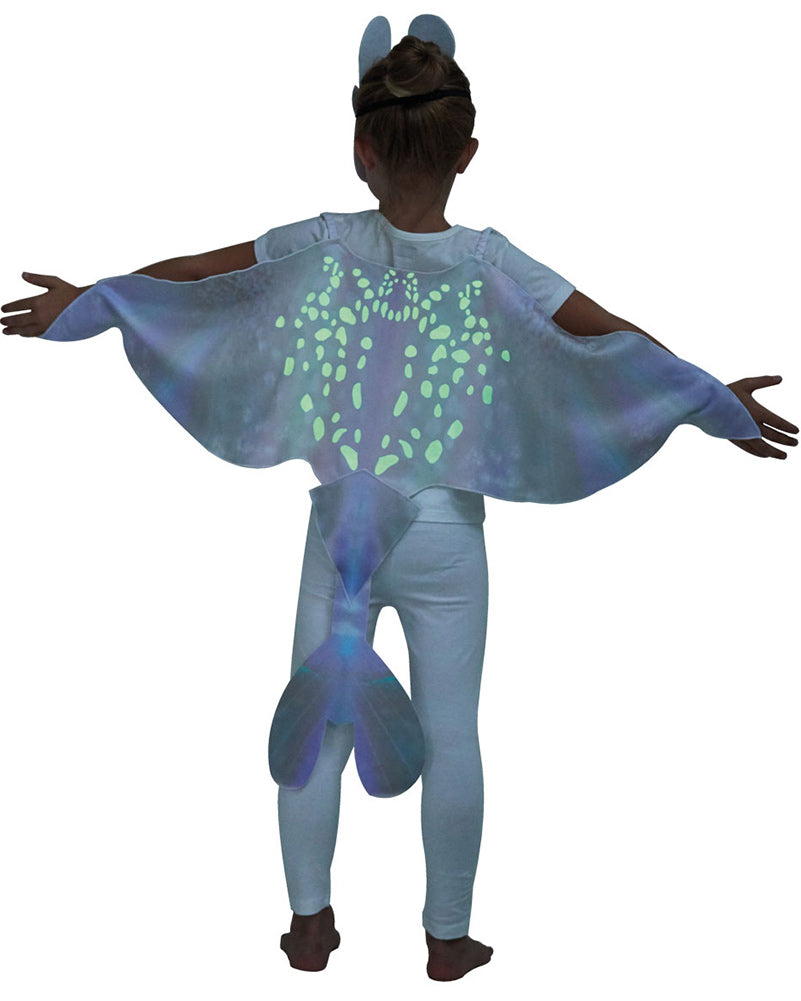 How to Train Your Dragon 3 Glow in the Dark Lightfury Wings Tail and Mask Set
