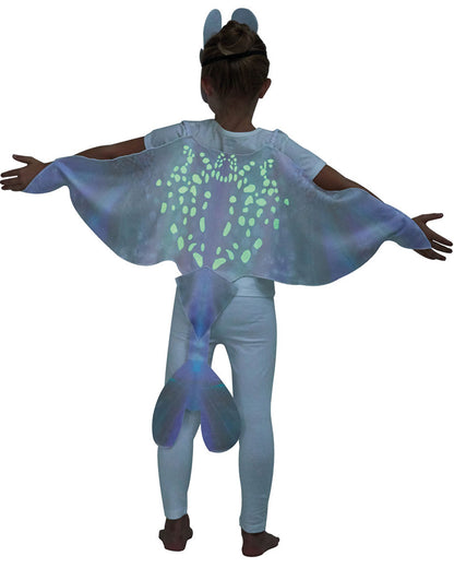 How to Train Your Dragon 3 Glow in the Dark Lightfury Wings Tail and Mask Set