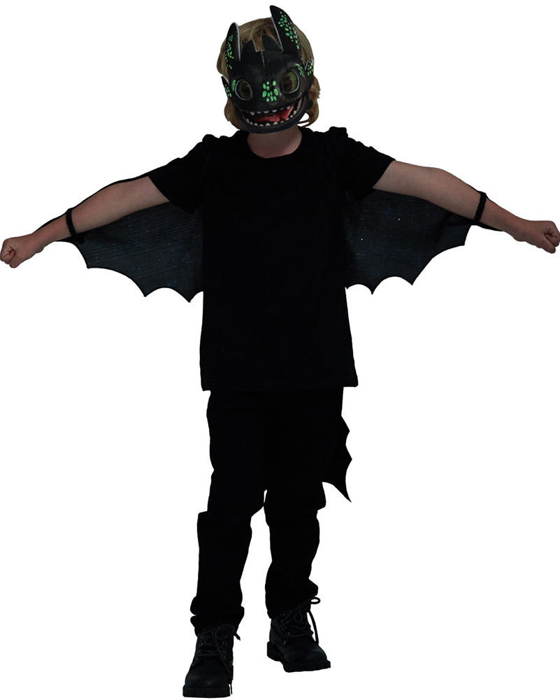 How to Train Your Dragon 3 Glow in the Dark Toothless Costume Kit