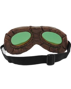 Aviator Brown Gold and Green Goggles