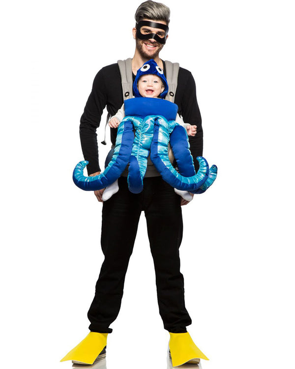 Baby and Me Expert Diver and Squirmy Octopus Baby and Adult Costume