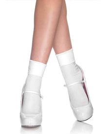 White Cuff Anklet Socks