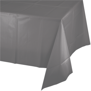 Glamour Gray Tablecover Plastic 137cm x 274cm