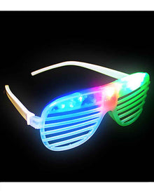 White Flashing Shutter Sunglasses