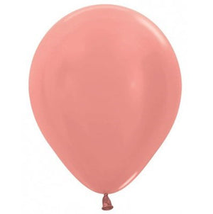 Sempertex 30cm Metallic Rose Gold Latex Balloons 568 25PK Pack of 25