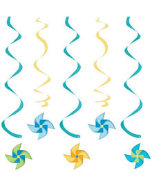 Turning One Boys Hanging Decorations Pack of 5