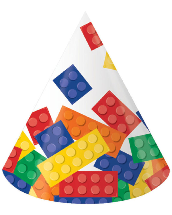 Block Party Paper Hats Pack of 8