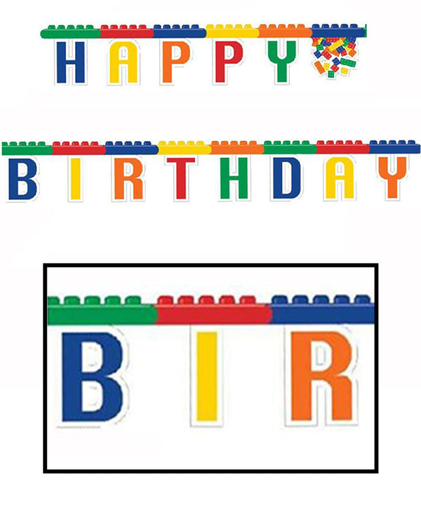 Block Party Happy Birthday Jointed Banner