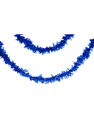 Blue Tissue Fringe Garland 8m
