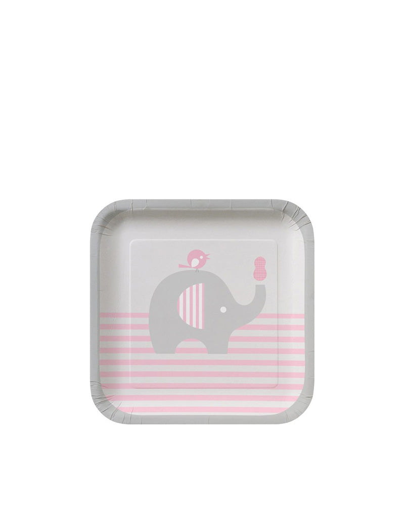 Little Peanut Girl 18cm Plates Pack of 8