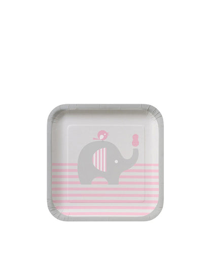 Little Peanut Girl 18cm Plates Pack of 8