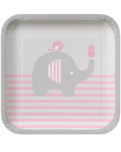Little Peanut Girl 18cm Plates Pack of 8