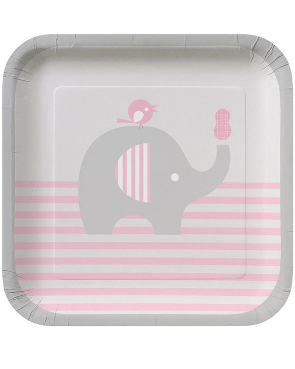 Little Peanut Girl 18cm Plates Pack of 8