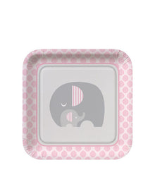 Little Peanut Girl 23cm Plates Pack of 8