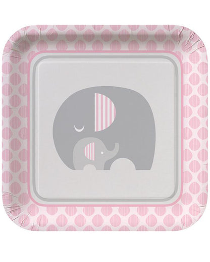 Little Peanut Girl 23cm Plates Pack of 8